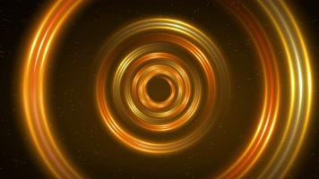 4K金色光圈隧道视频2