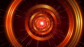 4K红色光圈隧道视频