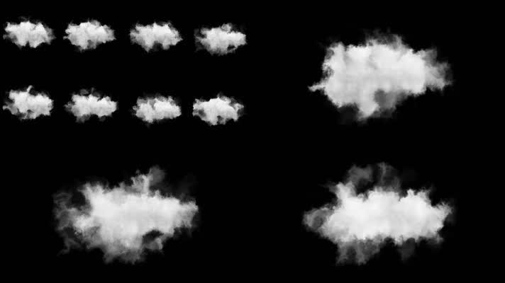8组动态云朵(带透明alpha通道)