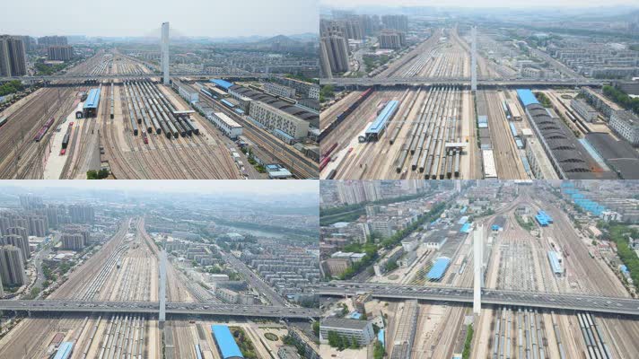 徐州市 和平大桥 4k航拍 地标 打卡 徐州 徐