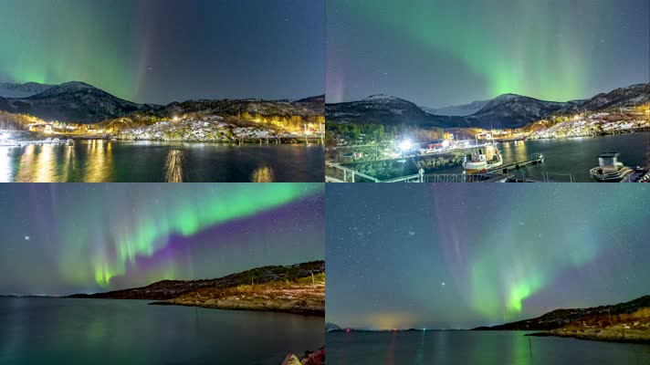 挪威塞尼亚岛极光爆发