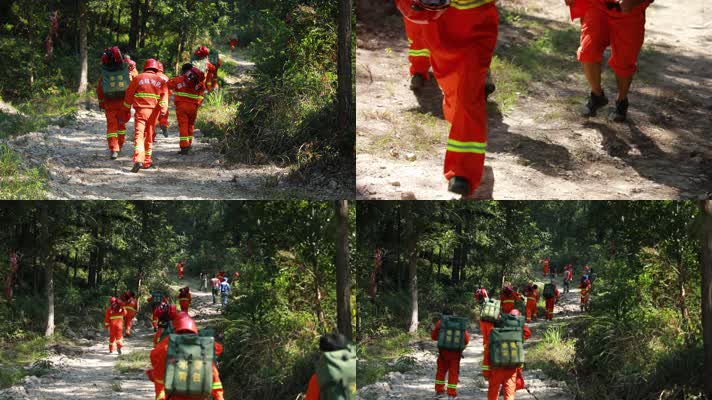 消防演练护林员火速赶往山林