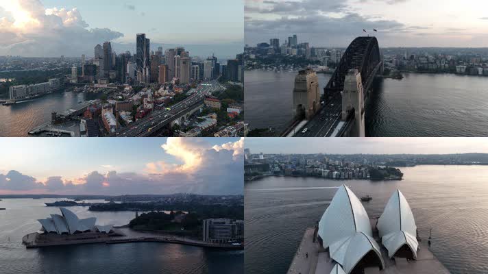 悉尼歌剧院海港大桥（4K)