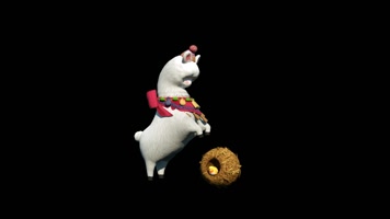 3D卡通羊驼动画(带透明通道) 3D卡通羊驼动画(带透明通道)