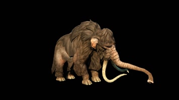 3D猛犸象大象动画(带透明通道) 3D猛犸象大象动画(带透明通道)