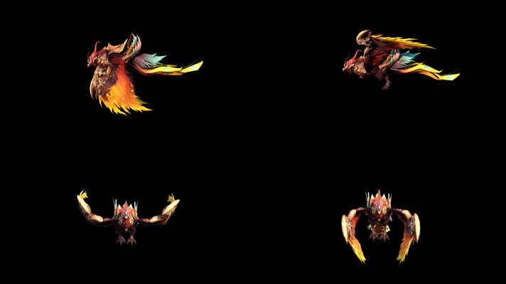 三维神话大雕鹰动画（带透明通道)