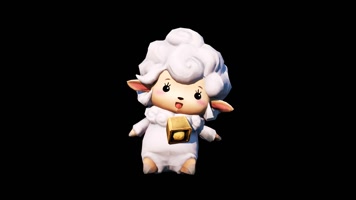 3D卡通小羊动画(带透明通道) 3D卡通小羊动画(带透明通道)