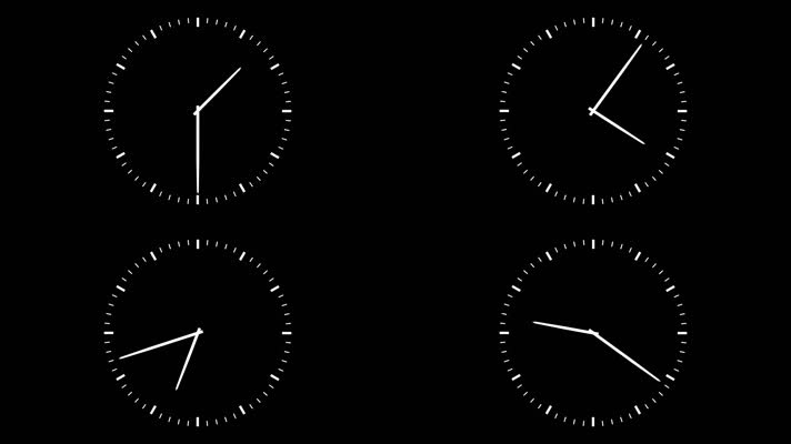 钟表快速转动-无缝循环