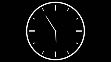 时间指针走动-透明通道