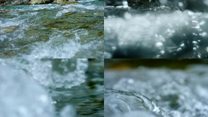 山泉 水流  清澈 河流