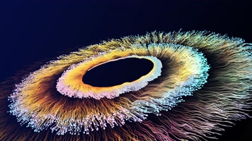 舞台粒子扩散背景效果