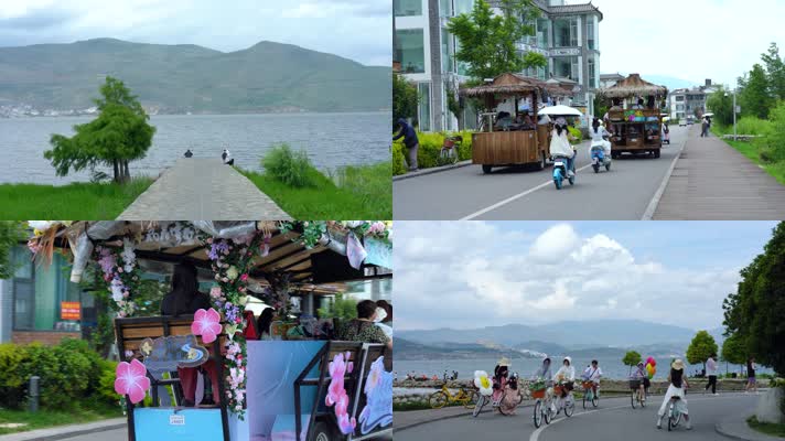 4K云南大理洱海风光
