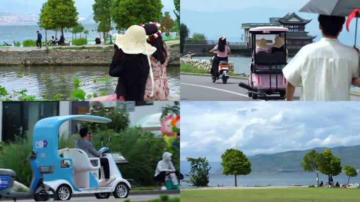4K云南旅游大理洱海风光