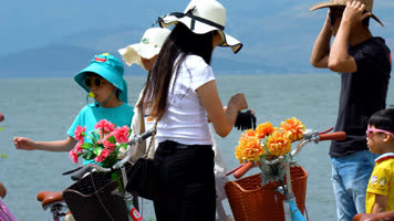 4K云南旅游大理洱海风光