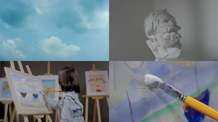 美术画画绘画颜料油