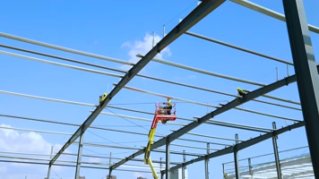 工地 仓库厂房建设 建筑工地 搭建延时 工地 仓库厂房建设 建筑工地 搭建延时