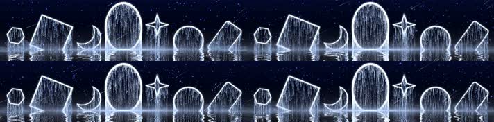 8K全息抽象粒子晚会舞台背景