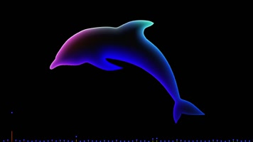 几组动感节奏光影苹果logo展示