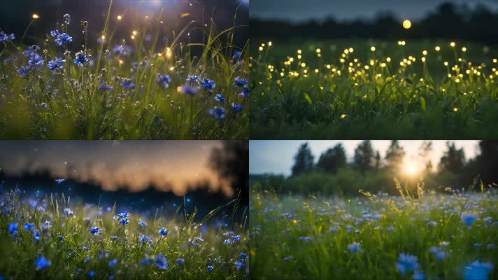 沉浸式梦幻森林神秘萤火虫阿凡达童话
