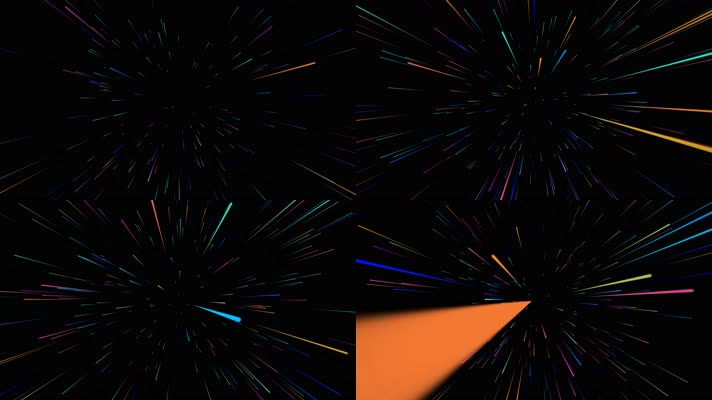 4K炫酷粒子冲屏无缝循环