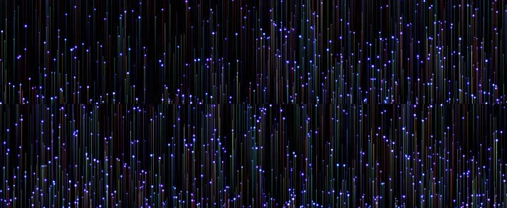 4K唯美的粒子上升背景-无缝循环