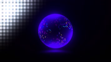 音频可视化音乐律动闪光粒子发光球时长可控