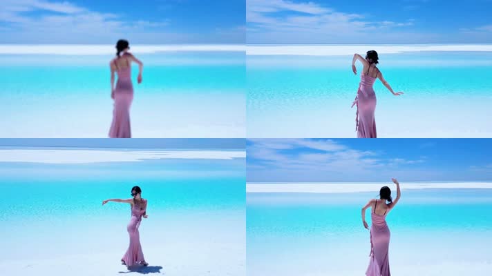 4k美女在仙境之中跳舞高清视频