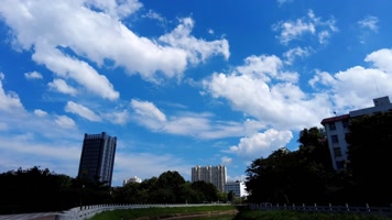 天空白云延时视频