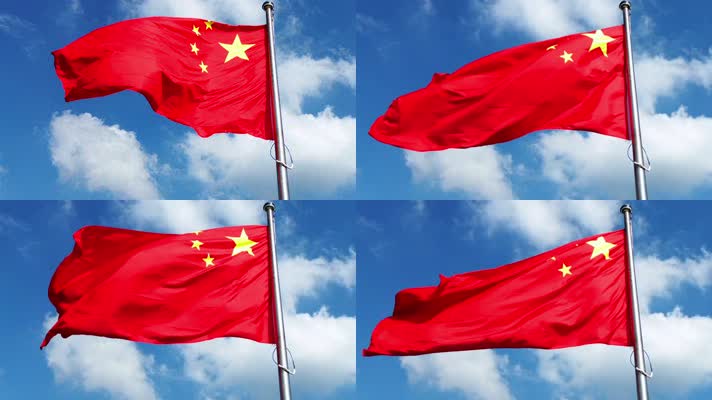 国庆红旗飘扬视频