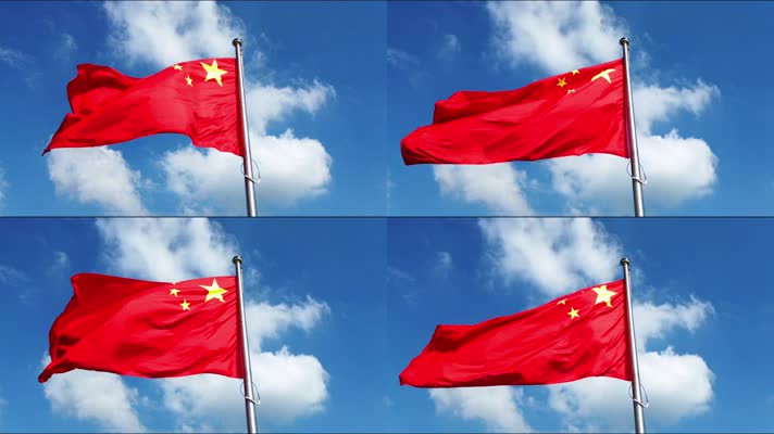 国庆红旗飘扬视频