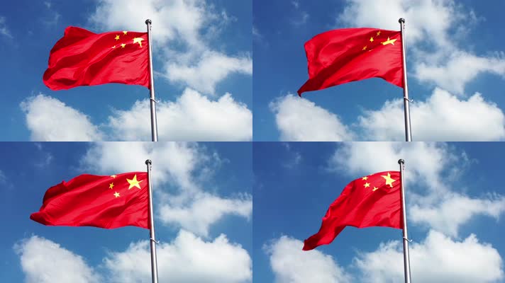 国庆红旗飘扬视频