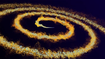 抽象线条光圈扩散