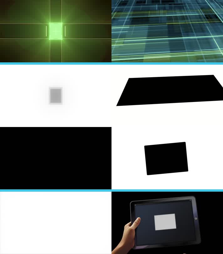 数字科技炫酷转场10组