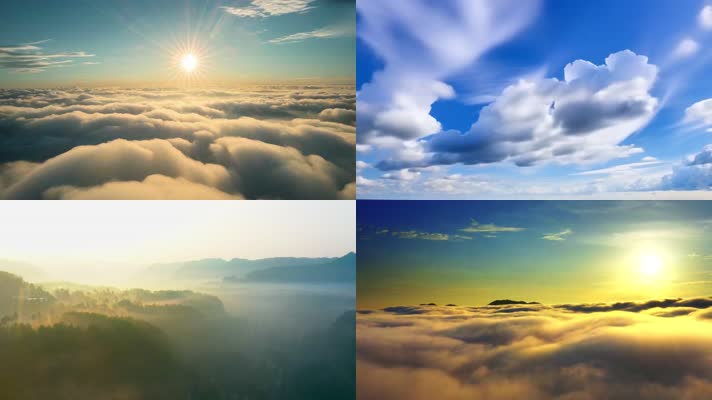 （原创）各种蓝天白云延时大合集