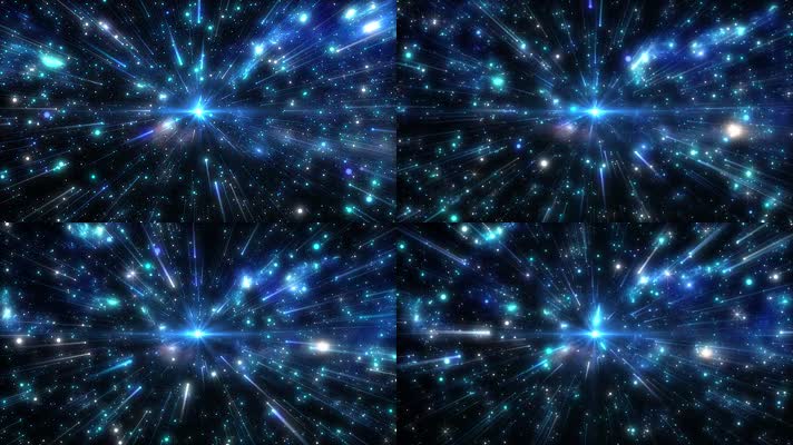 炫酷星空粒子光线汇聚led大屏背景视频