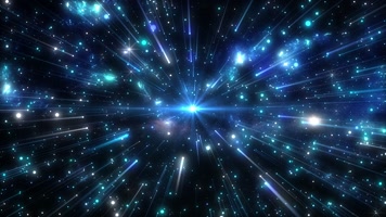 炫酷星空粒子光线汇聚led大屏背景视频