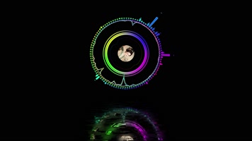 4组炫彩音谱音频可视化波形