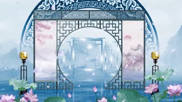 LED高清古典古风舞蹈背景T台走秀视频