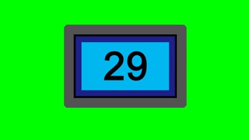 倒计时动画绿屏抠像，秒表倒数动态绿幕背景