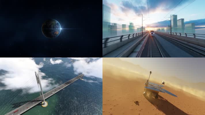 4K大国重器超级工程空间站火箭发射 高科