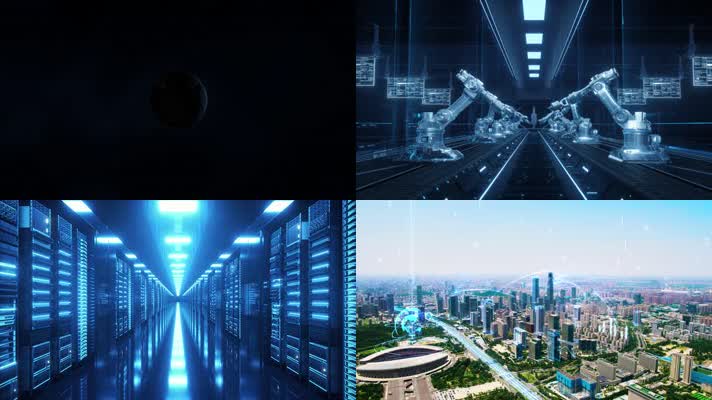 高科技企业宣传片发布会4K素材集合