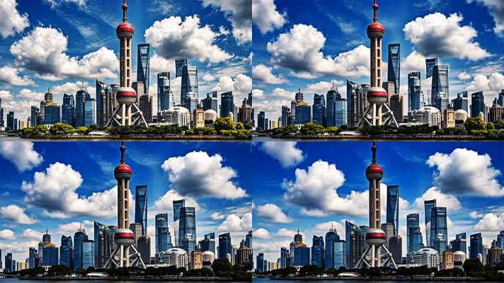 上海外滩东方明珠塔