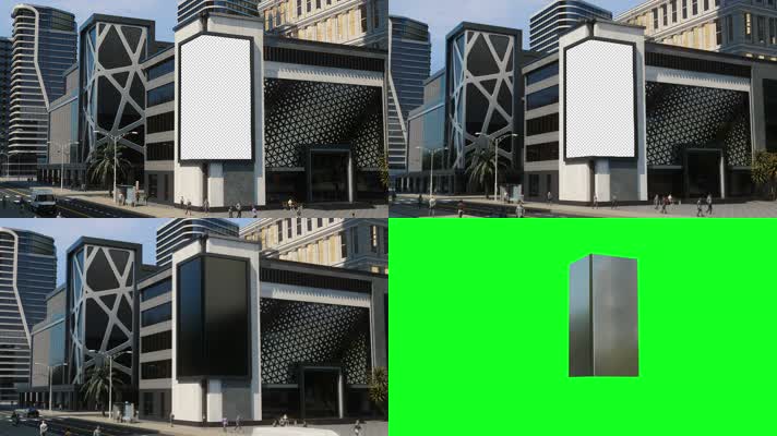 户外广告边框抠像遮罩02