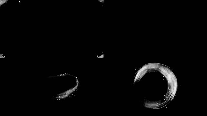 12组魔法雪花与风装饰元素