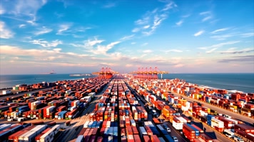 「有版权」航拍港口码头运输合集4K