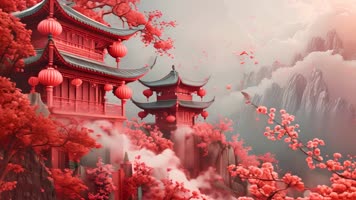 LED高清少儿舞蹈俏元夕背景视频河南春晚节目