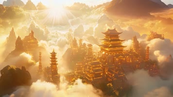 LED高清九州同舞蹈背景视频国潮古风