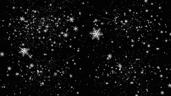 雪花4圣诞节雪花粒子背景