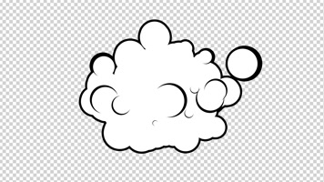 5款卡通云朵透明通道