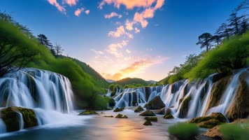 「有版权」四川九寨沟黄龙瀑布合集4K